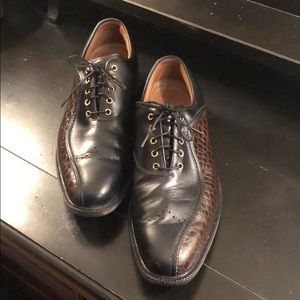 FootJoy Icon Black with Brown Gator 10.5 M